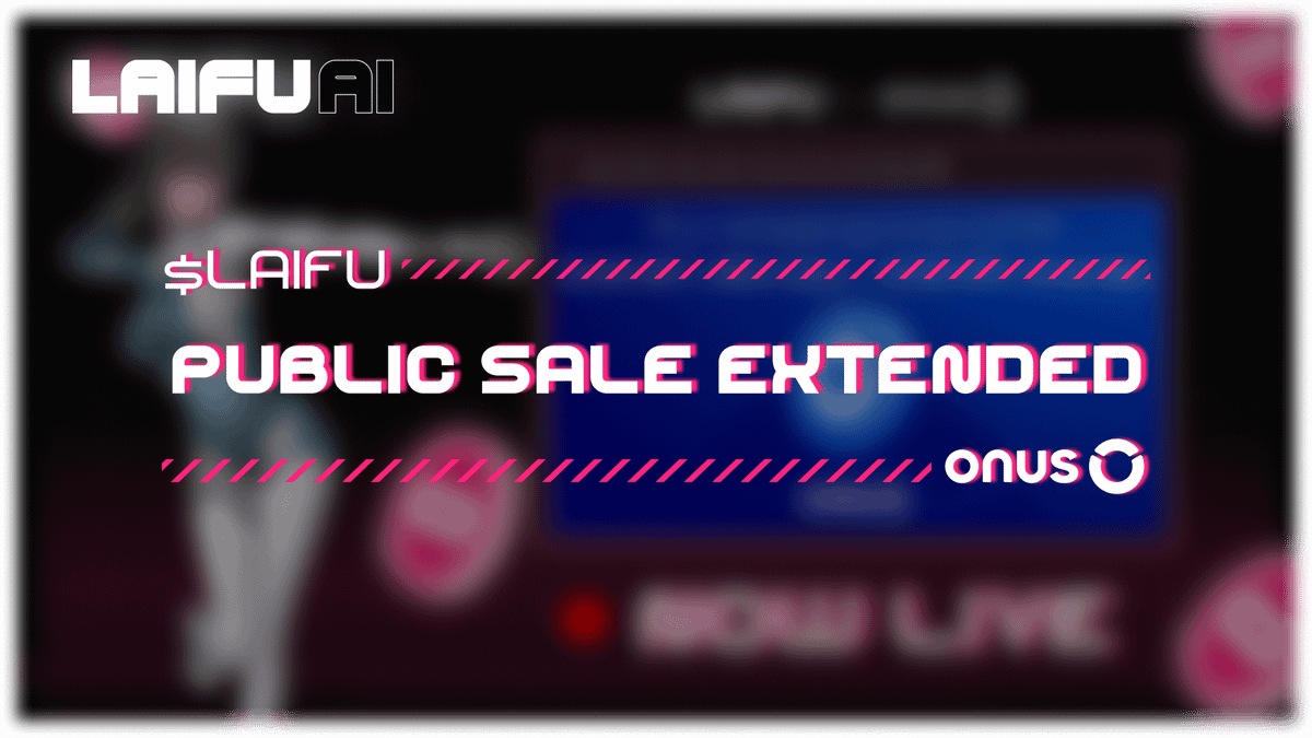 LaifuAI's tweet photo. $LAIFU Public Sale Extended – More Time to Join!

Latest news! 🎉 The $LAIFU public sale has been extended to give everyone more time to join our fam! 💪✨

✅ Public Sale End: 03:00 AM UTC | 5th Jan 2024
✅ Token Distribution: 03:30 AM UTC | 5th Jan 2024

This extra time means more opportunity to grab your own $LAIFU! 🔥

Thank you for your incredible support, and stay tuned!

#BuiltOnBase #LaifuAI #AI #ONUS