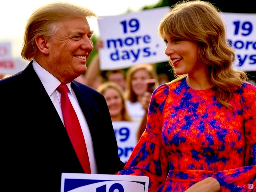 19 days to go. Even <a href="/taylorswift13/">Taylor Swift</a> can’t hold back her excitement. So back.