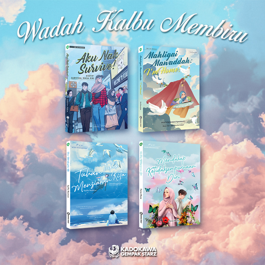 Semangat biru 💙🔵📘🌊

💠Aku Nak Survive - <a href="/Lokman_H4Kim/">Lokman Hakim</a> 
💠Mahligai Mawaddah - SisYoujae
💠Tuhan Tidak Mensiakan Kita - <a href="/ElloSyippy/">Teja</a> 
💠Mendakap Ketidaksempurnaan Diri - Faraa Musa

shop.gempakstarz.com/siri-30-wadah