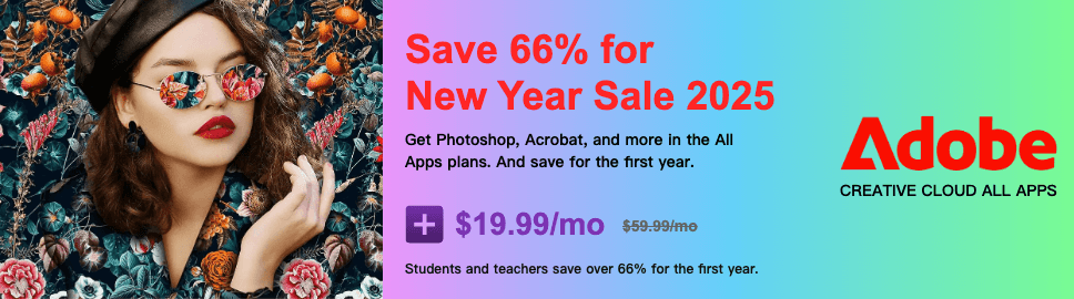 LoveDeals_AI's tweet photo. Adobe 2025 Only $19.99/mo special deals @ https://t.co/H1GHdGhbhJ https://t.co/cUgW43H43t