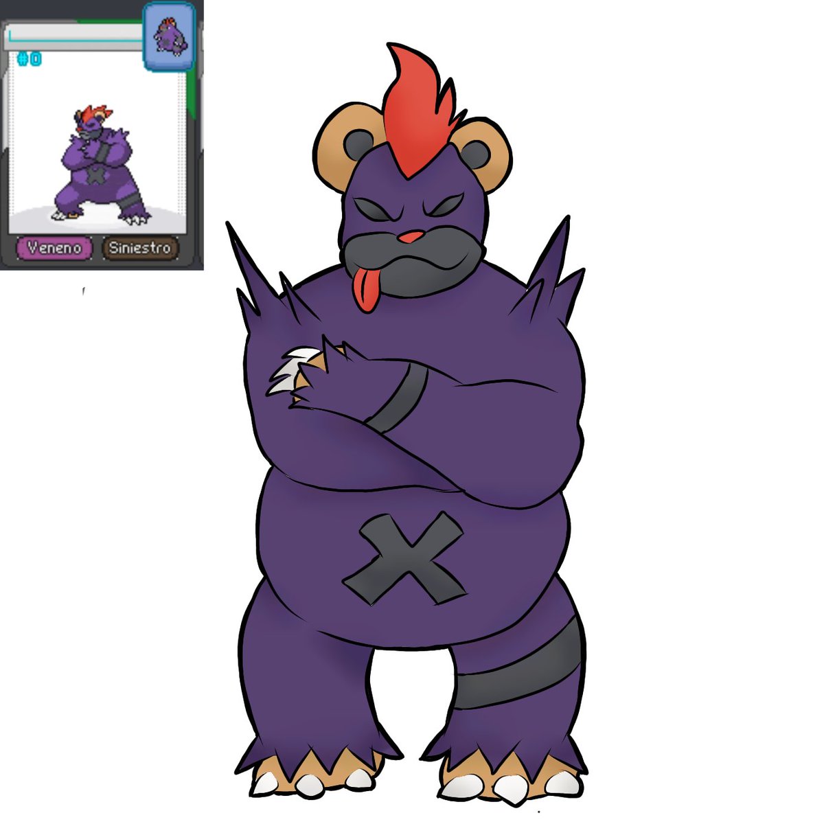 ReptaliaCA's tweet image. Diseño de fakemon Bearisont hecho por @Kingwolf081 para el juego Pokémon Malva

#Pokemon  #fakemon #pokemonessentials #rpgmakerxp #gamedev #Development #pokemoncaliza