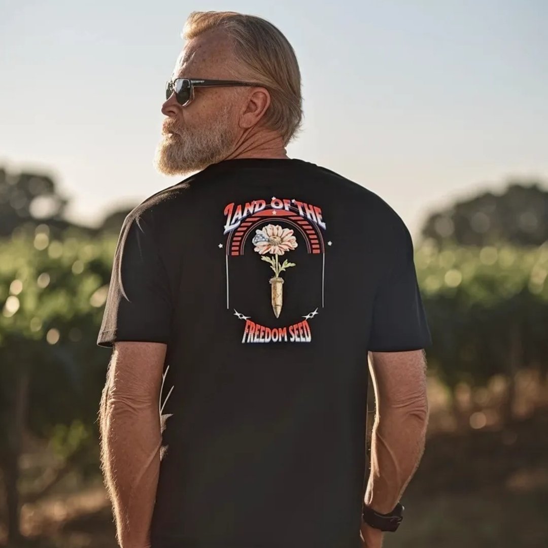 abstract_tac's tweet image. Freedom Seed Tee 

Available Now 

#Freedom #pewpewapparel #abstractapparel