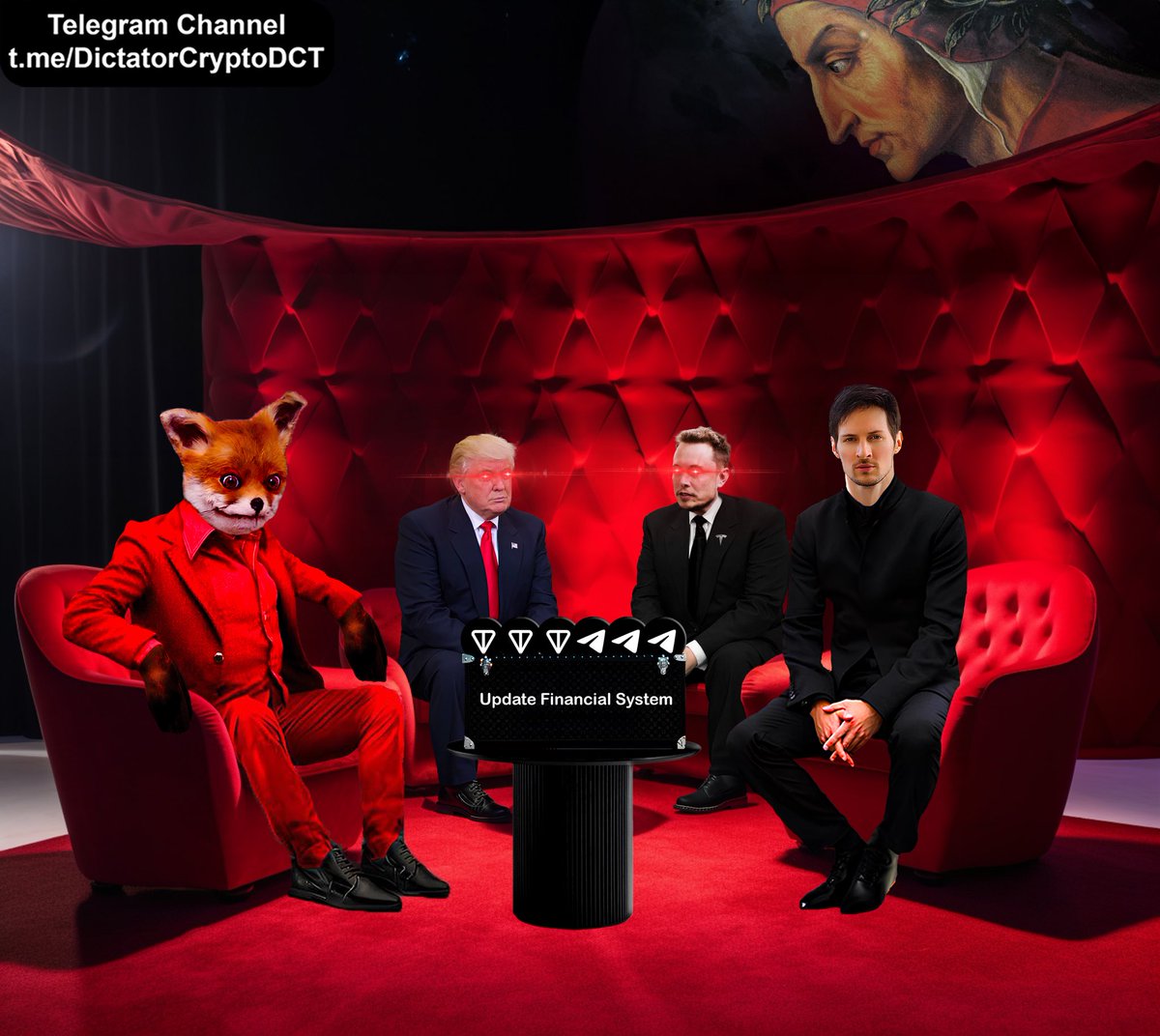 DictatorCrypt's tweet image. 🩸 It is important to understand the future.
🩸 Throughout the history of humanity, people have been exterminating each other.
DictatorCrypto appoints presidents within the framework of "Update Financial System."
DictatorCrypto appointed Trump, and also, at the request of…
