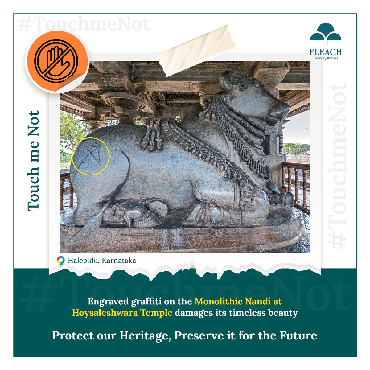 Pleach_India's tweet image. Have you ever visited a stunning monument, only to find its beauty marred by careless graffiti? It’s disheartening, isn’t it? 

These acts may seem small to some, but they leave a permanent mark on something meant to inspire awe for generations.

In this new segment, #TouchMeNot