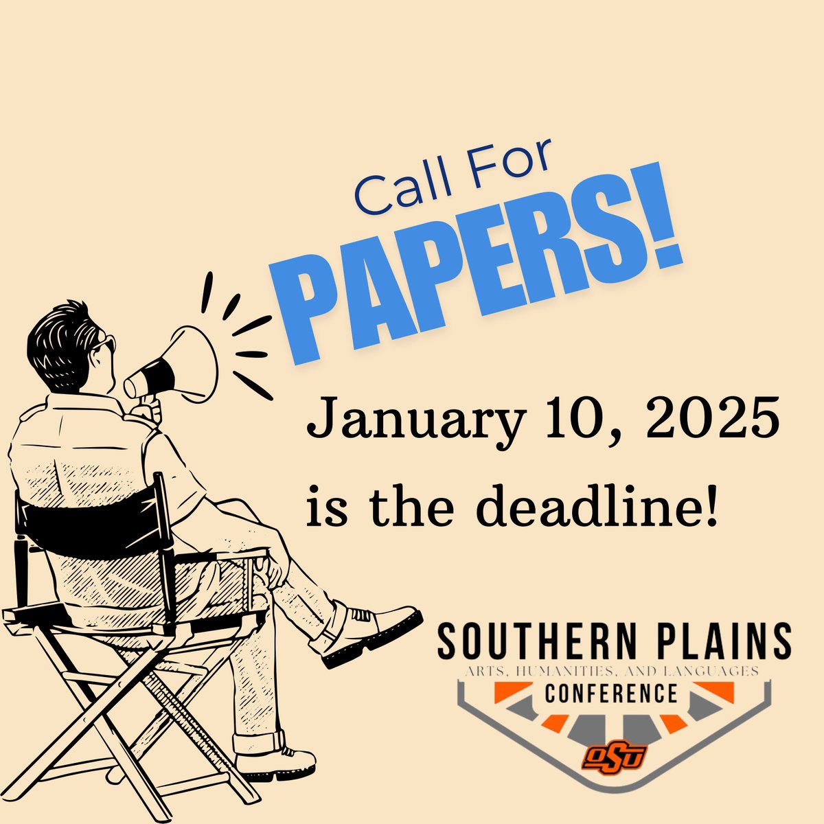 Having trouble thinking of a New Year's resolution? 
Present your work at the Southern Plains Conference!
Our theme, Wonder Unbound, reaches many topics from history to philosophy. Find your wonder this year by coming to see us April 25th and 26th.
southernplainsconference.com