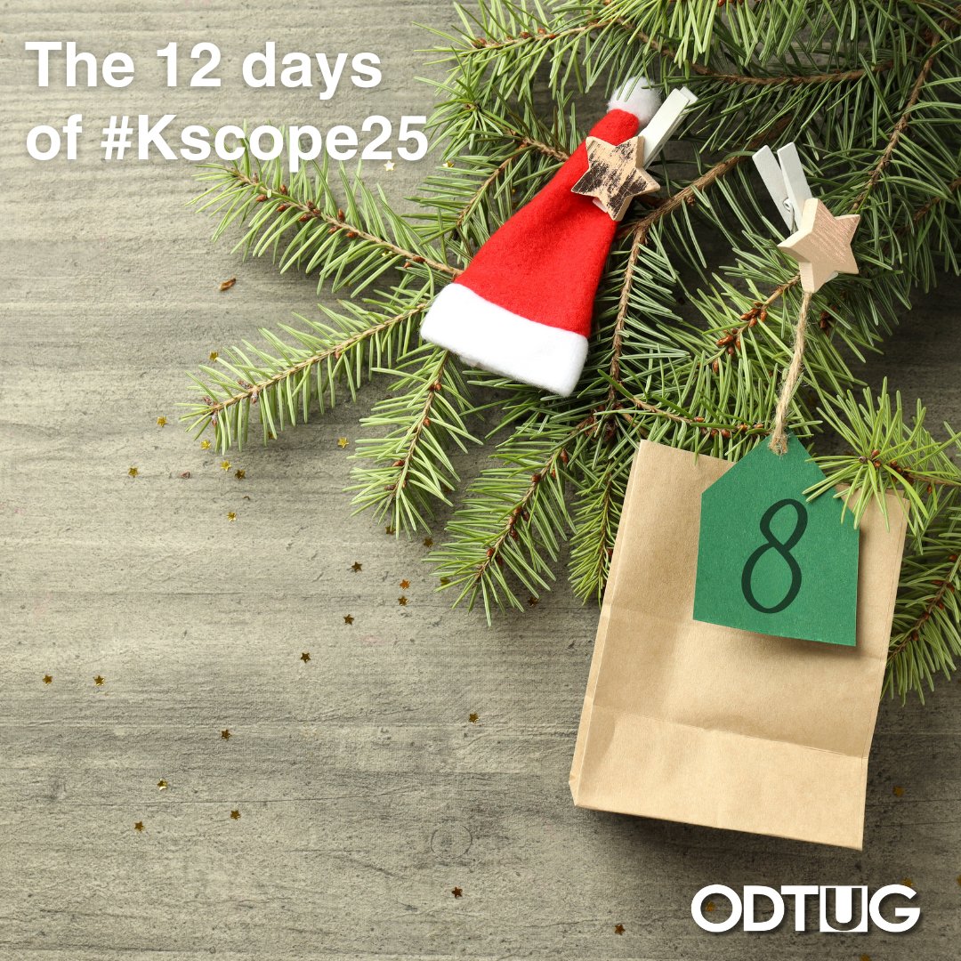 On the eighth day of Kscope my true love gave to me....

eight clouds computing...

<a href="/odtug/">Oracle Developer & Technology User Group (ODTUG)</a> <a href="/Oracle/">Oracle</a> #kscope25