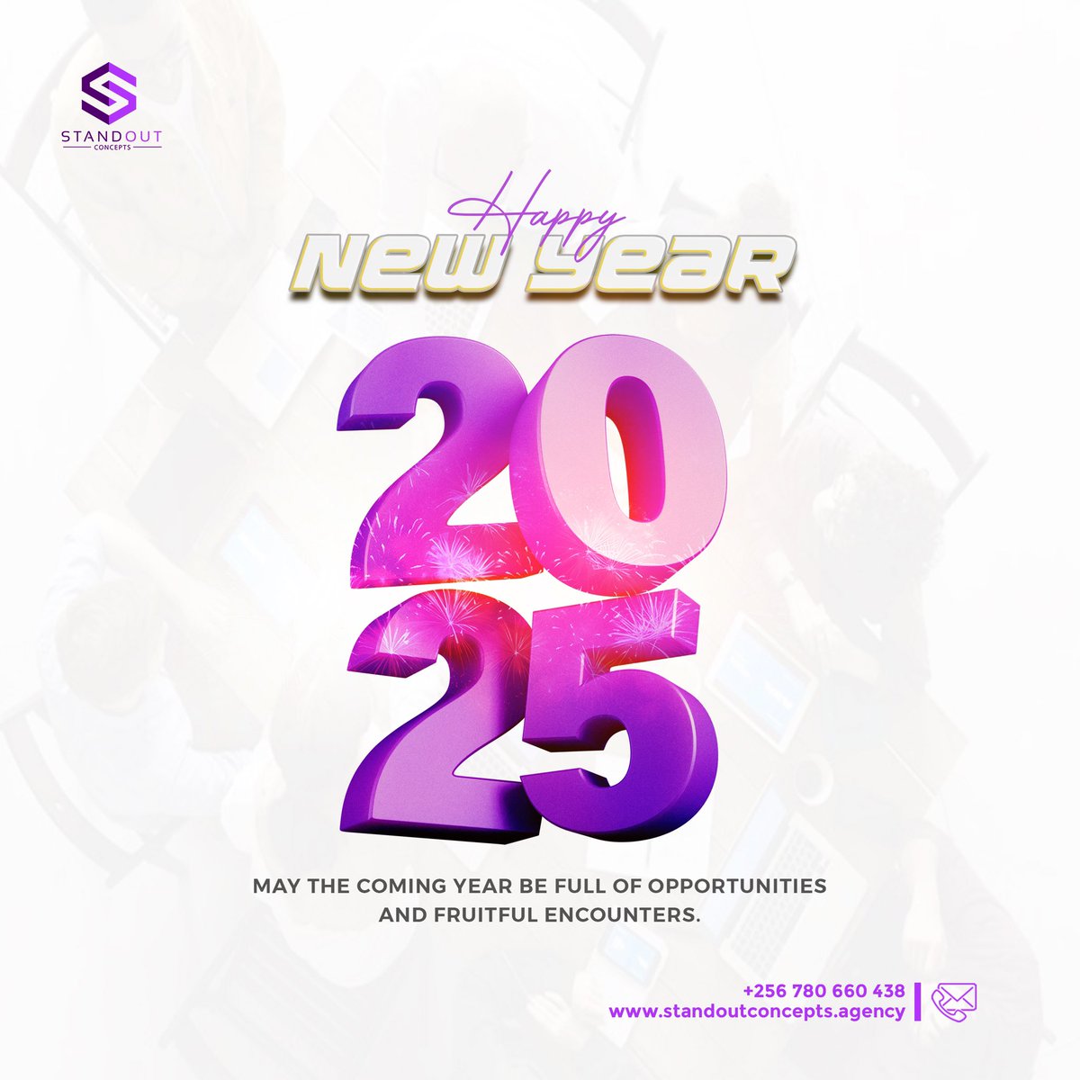 standoutcoug_'s tweet photo. Happy New Year! 🎉 As we step into 2025, we’re grateful for your trust and partnership. Here’s to creating even more impactful campaigns and achieving greater success together. Let’s make this year extraordinary! Hello and Happy New Year. Happy 2025

#StandOutConceptsUG https://t.co/uvrvwfuQE7