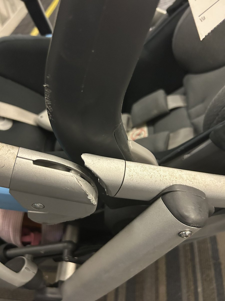 ChalupaBatDAD23 (@chalupagaming23) on Twitter photo So flying home from Chicago to Houston… gate checked out stroller… get it back when we land and they snapped the stroller in half… waited for over an hour on hold with <a href="/united/">United Airlines</a> just to be told they don’t cover stroller damage… absolutely disgusted right now #UnitedAirlines So flying home from Chicago to Houston… gate checked out stroller… get it back when we land and they snapped the stroller in half… waited for over an hour on hold with <a href="/united/">United Airlines</a> just to be told they don’t cover stroller damage… absolutely disgusted right now #UnitedAirlines