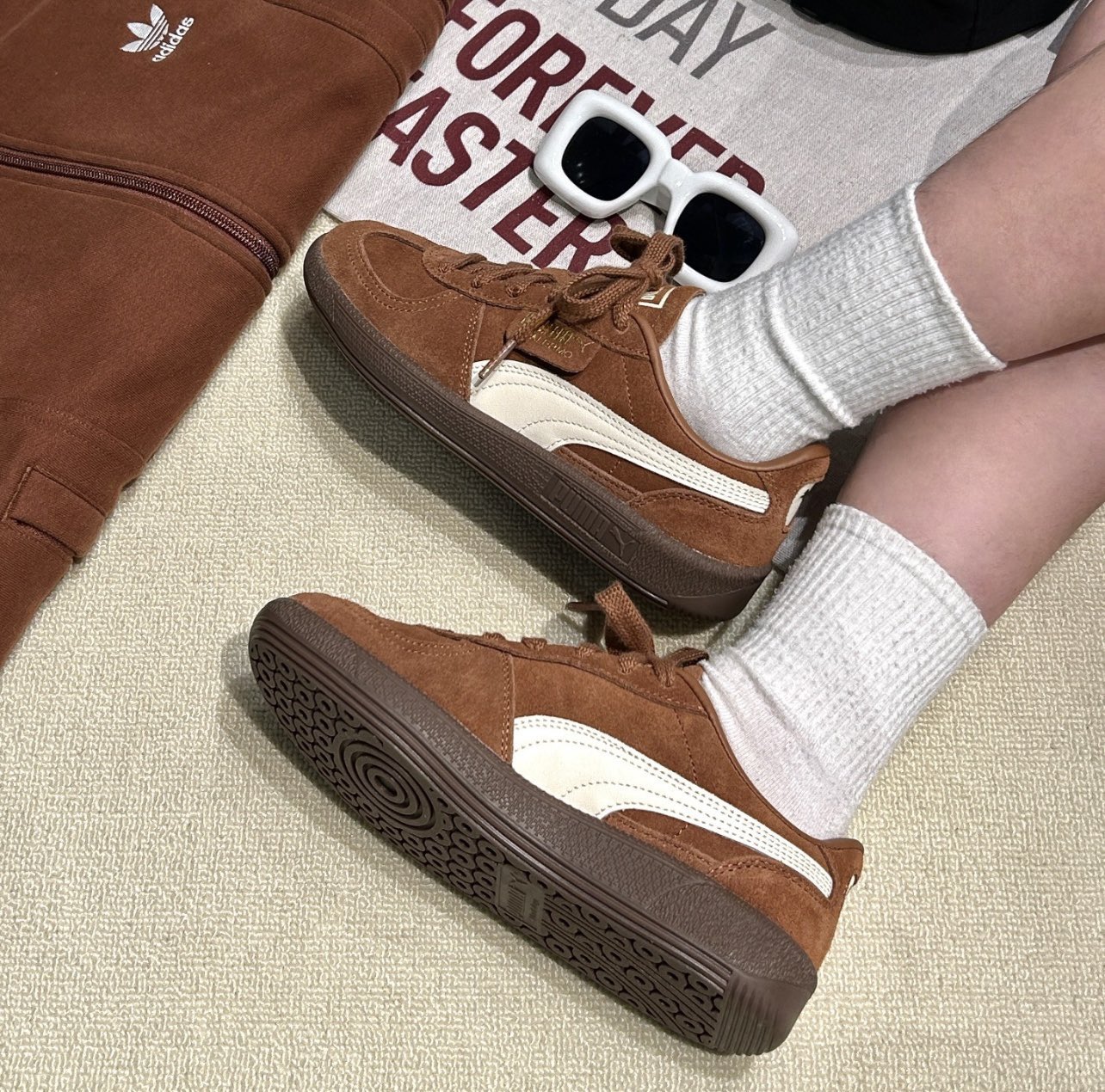 【PUMA】★大人気★PALERMO Brown Mushroom-Sugared Almond-Gold PUMA】 PALERMO BROWN MUSHROOM SUGARED ALMOND (PUMA