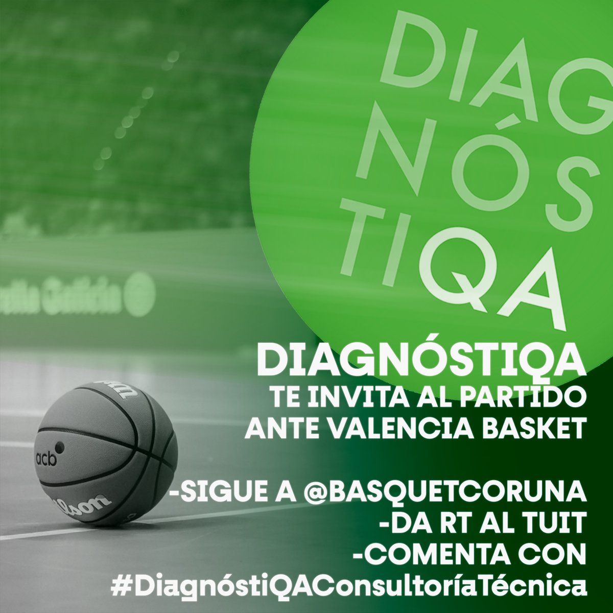 basquetcoruna's tweet photo. ✨ SORTEO ✨

Gracias a #Diagnostiqa puedes asistir al partido vs @valenciabasket 
  
Sigue los pasos indicados en la foto y entrarás en el sorteo de una entrada doble para ti y quien tú quieras 🥰

Tienes hasta las 10H de mañana viernes para participar 🫵🏼

El ganador será citado en esta publicación 😉