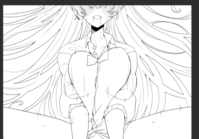 髪描くの楽しくなってきた 