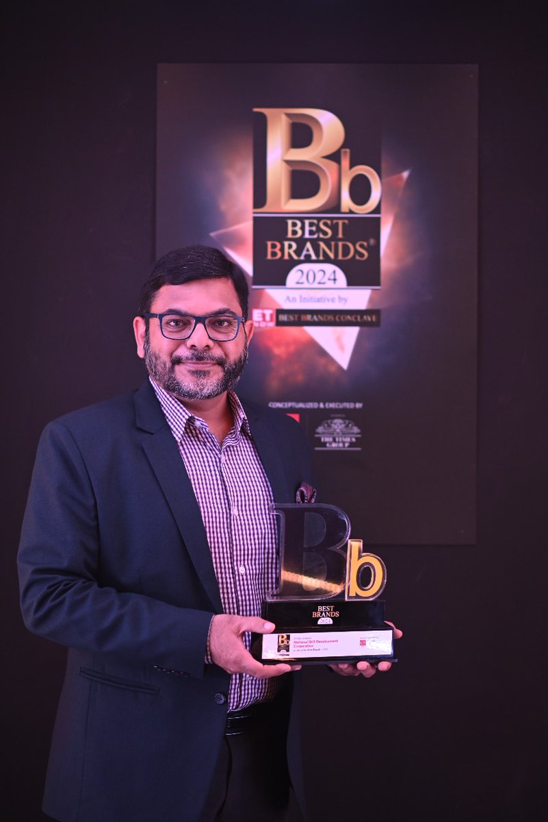 Congratulations to NSDC India on being recognized as one of the Best Brands of 2024! <a href="/NSDCIndia/">NSDC India</a> #NSDCBestBrand2024