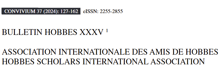 vacura's tweet photo. Hobbes Bulletin published my review of Jiří Chotaš's (@FLU_AV_CR) excellent study of Hobbes.
(Text in French)
https://t.co/QJ9SSsSid1 https://t.co/bEW1uAUkRp