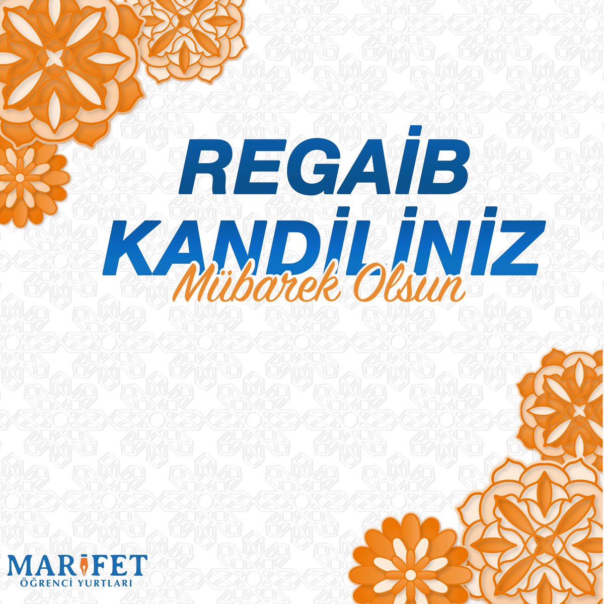 Ramazanın habercisi ve üç ayların başlangıcı olan bu mübarek gecenin ülkemize ve tüm İslam Alemine hayırlar getirmesini Cenab-ı Hak'tan niyaz ederiz.