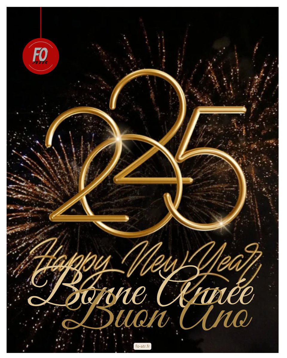 Buon Ano, Happy New Year, Bonne Année <a href="/ATRaircraft/">ATR</a> <a href="/FOATR72/">FO ATR</a>