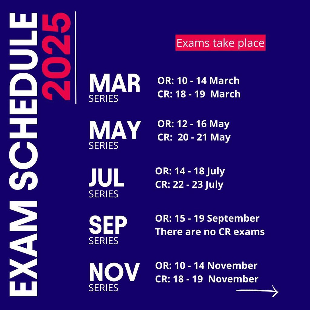 Timothythapelo1's tweet image. Dates for your diary ⭐
Planning your 2025 exams? Here are the key dates you need to know 👇

#Procurement #SupplyChain #CIPS