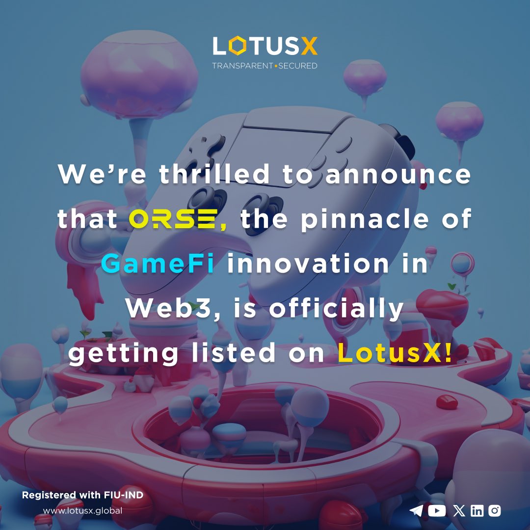 LotusX_Global's tweet image. New Token Listing Alert! ‼️ 

#LotusX #Newtoken #orse