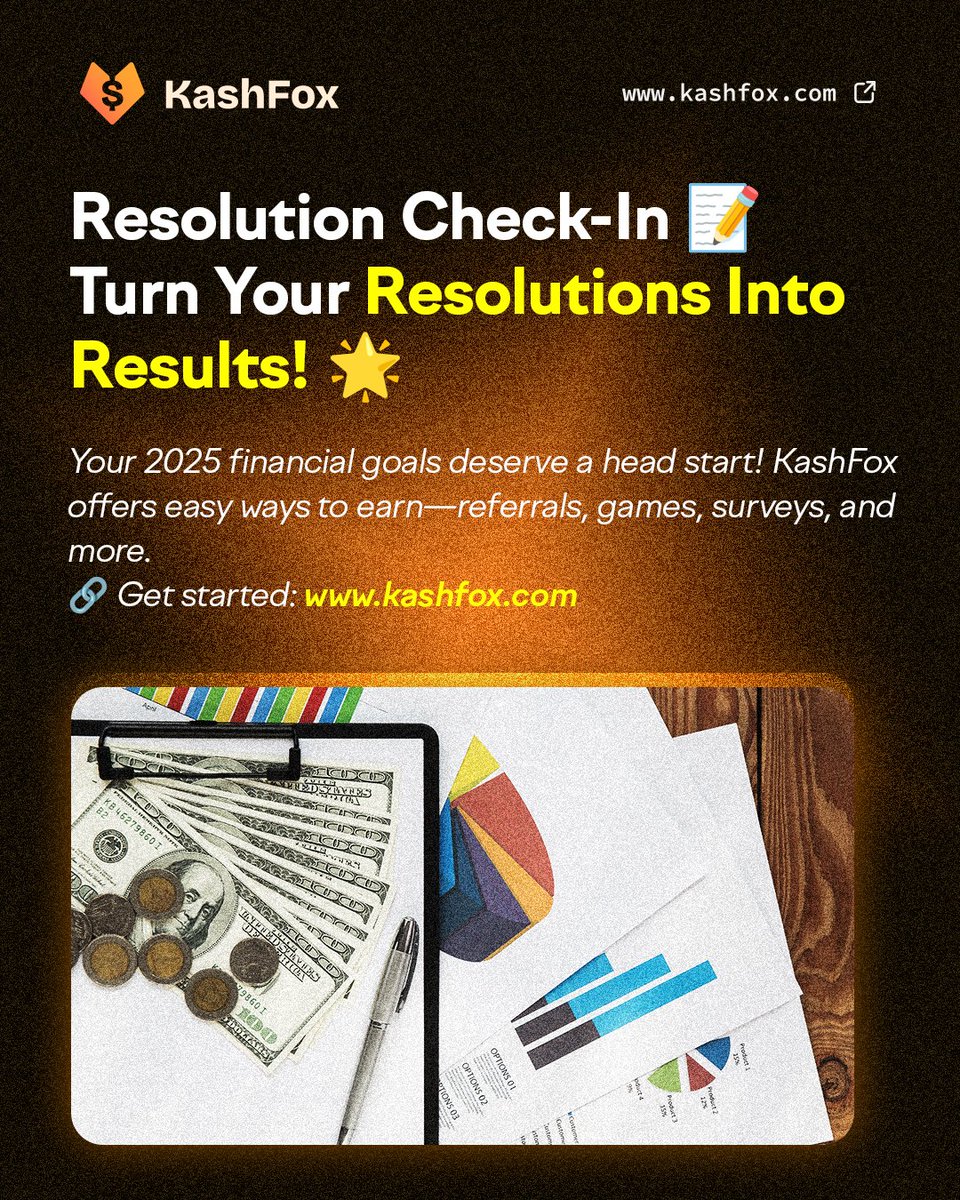 kashfoxapp's tweet photo. New year, new you—but let’s not forget new income too! 💼💵 

KashFox is your key to crushing those 2025 goals. How will you earn this year? Start now: [https://t.co/746YyKbmdF]

Happy 2025

#kashfox Brentford #BREARS #sstvi https://t.co/hP6D0wO8ul