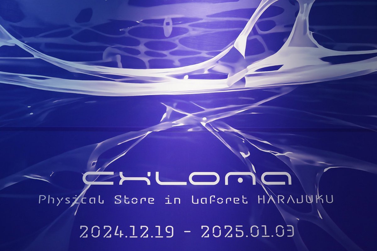 skmrik's tweet photo. "chloma Physical Store in Laforet HARAJUKU" https://t.co/UGMMhARifY