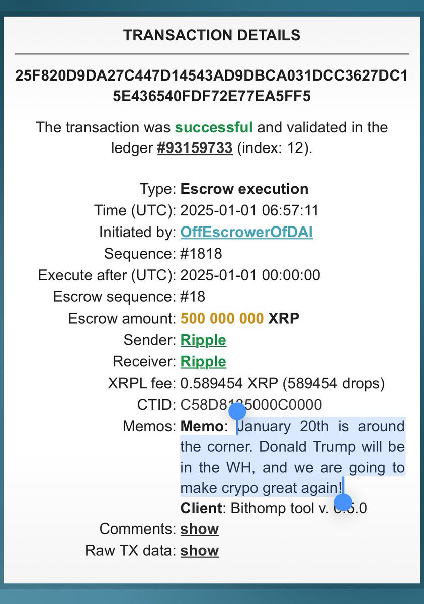 🚨BREAKING: @Ripple has released its monthly 500 million #XRP from escrow,  but with an interesting note!