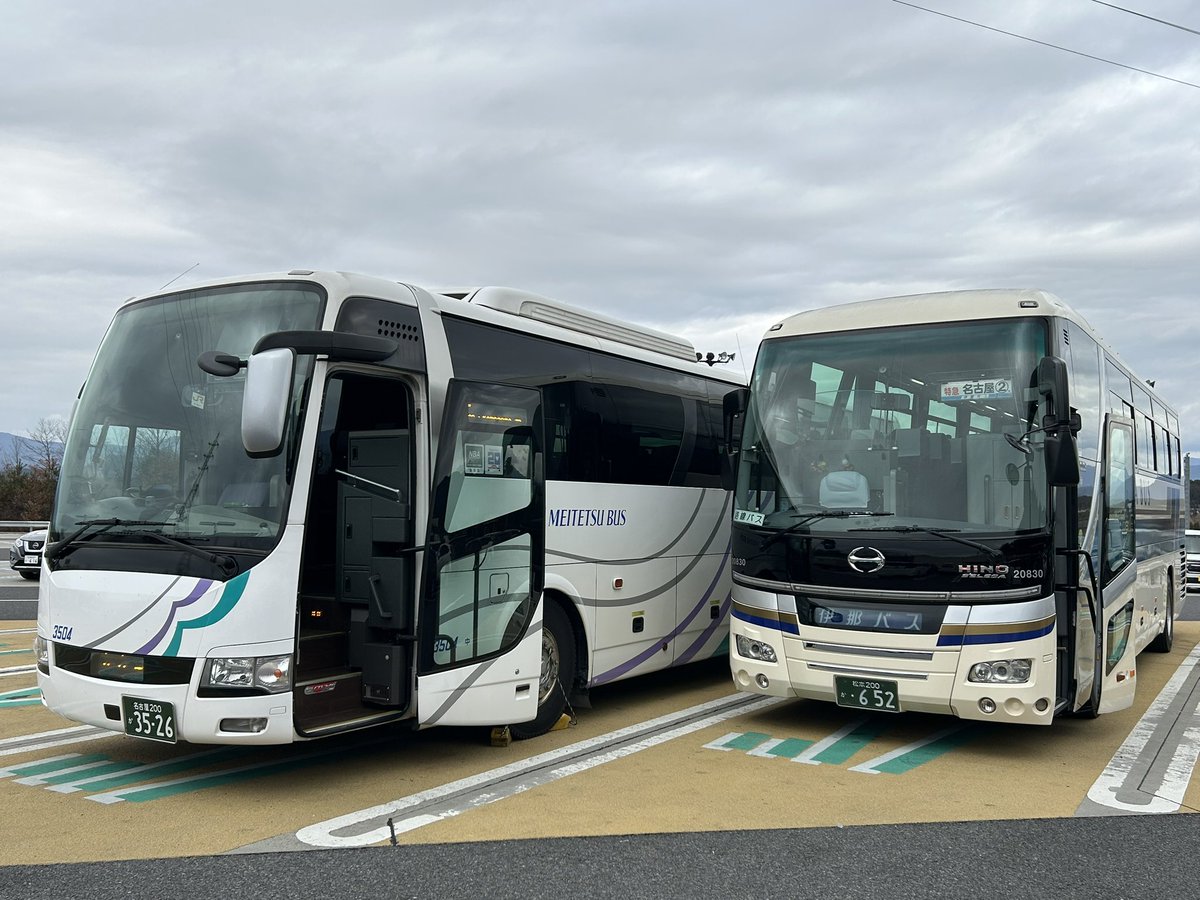 2025年初撮り 中央道高速バス名古屋〜伊那・箕輪線14413便が2号車が