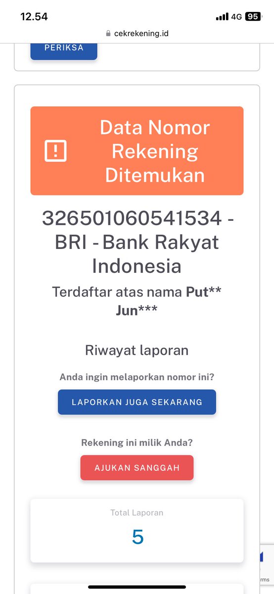 spiceshark_'s tweet photo. @hydroc0co haloo kakk, sebelumnya aku mau ngasih tips biar kakak ga ketipu lagi. Jadi kalo modus bisnis transfernya pake rekening gini, sebelum transfer kakak bisa cek dulu rekeningnya di web kominfo https://t.co/YfKb3usjch, disini bisa keliatan kalo nomernya pernah dilaporin sebagai penipu https://t.co/VkLV4zuR7Q