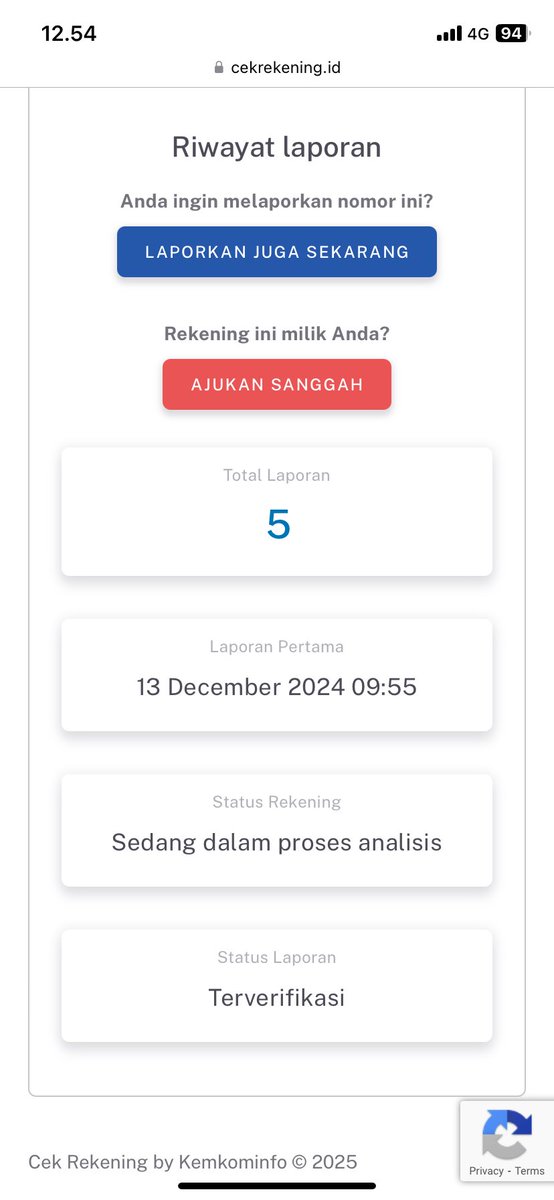 spiceshark_'s tweet photo. @hydroc0co haloo kakk, sebelumnya aku mau ngasih tips biar kakak ga ketipu lagi. Jadi kalo modus bisnis transfernya pake rekening gini, sebelum transfer kakak bisa cek dulu rekeningnya di web kominfo https://t.co/YfKb3usjch, disini bisa keliatan kalo nomernya pernah dilaporin sebagai penipu https://t.co/VkLV4zuR7Q