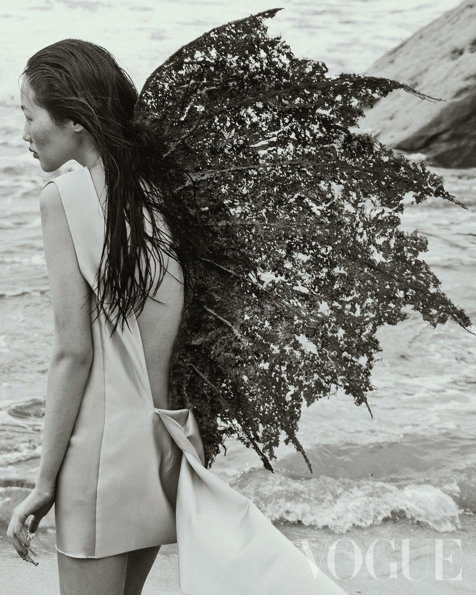 zhong lin has previously photographed the iconic sustainability issue of vogue taiwan, january 2022