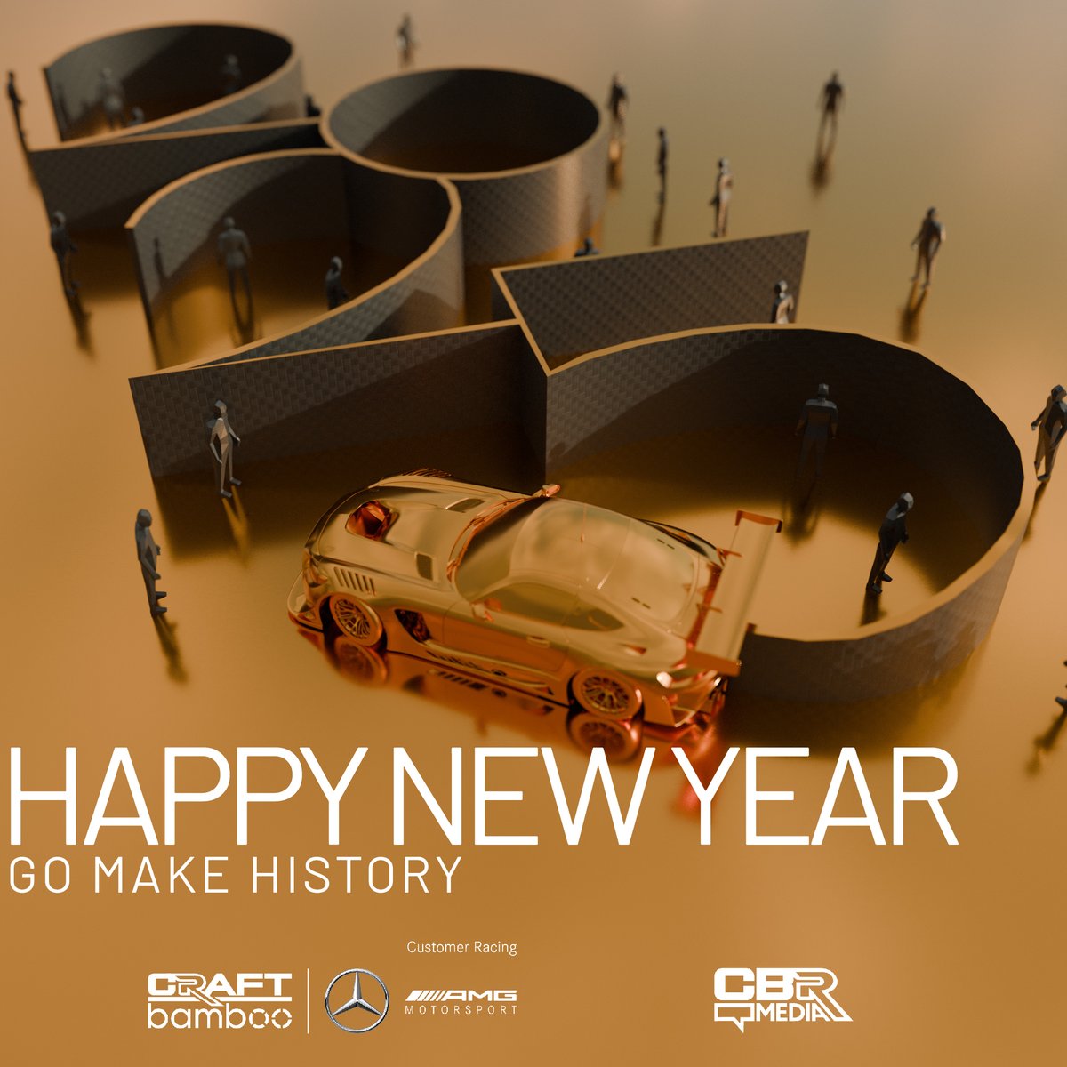 Craft-Bamboo Racing wishes everyone a Happy New Year  - may 2025 allow you to chase your dreams, achieve big wins and make history!"