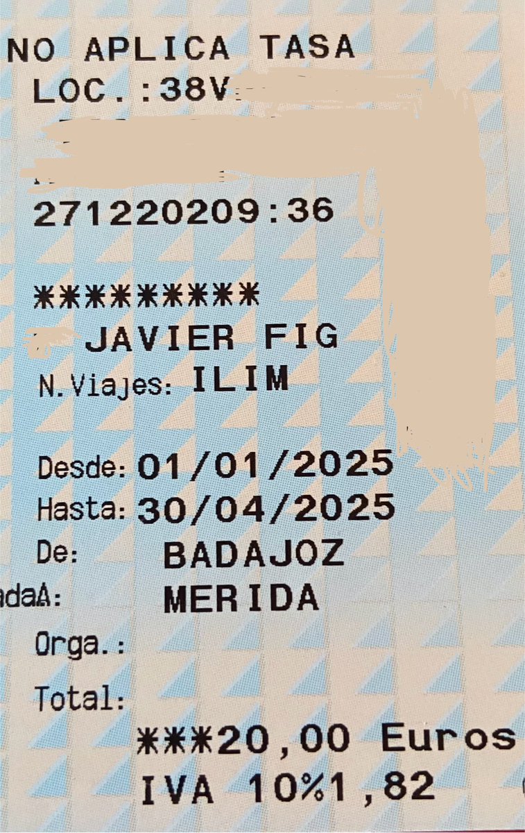 Hoy hace 20 años que empecé a usar 🚂 <a href="/Renfe/">Renfe</a> cada día para ir a trabajar. 65,60€ al principio y hoy es gratis. Llegamos a 104,40€ e incluso a 90€ +1’05 diario por reserva de 💺 en 2012. No espero estar 20 años más, salvo que algún Montoro nos obligue a jubilarnos con 78 años🥂