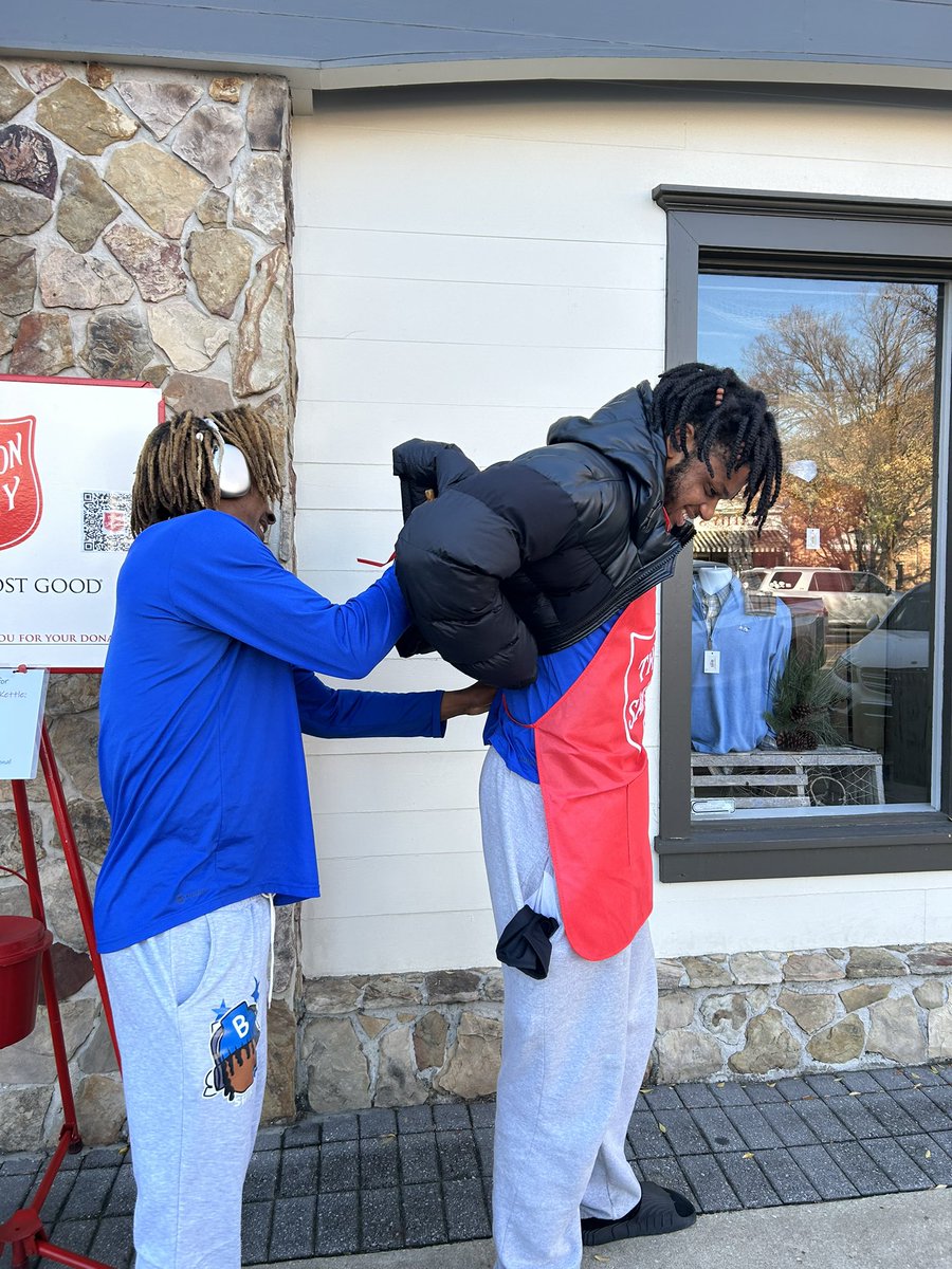At South Georgia Athletics, we proudly partner with the Salvation Army during the Christmas holidays. Our team has volunteered as bell ringers at Food Lion and downtown, giving our time to support their mission.