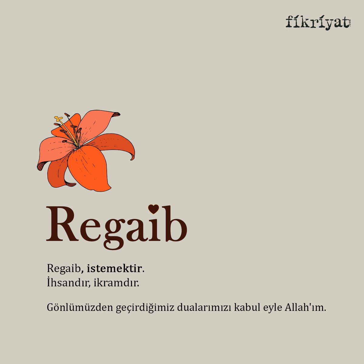 Regaib, istemektir. 
İhsandır, ikramdır. ✨

Gönlümüzden geçirdiğimiz dualarımızı kabul eyle Allah'ım.

#RegaibKandili