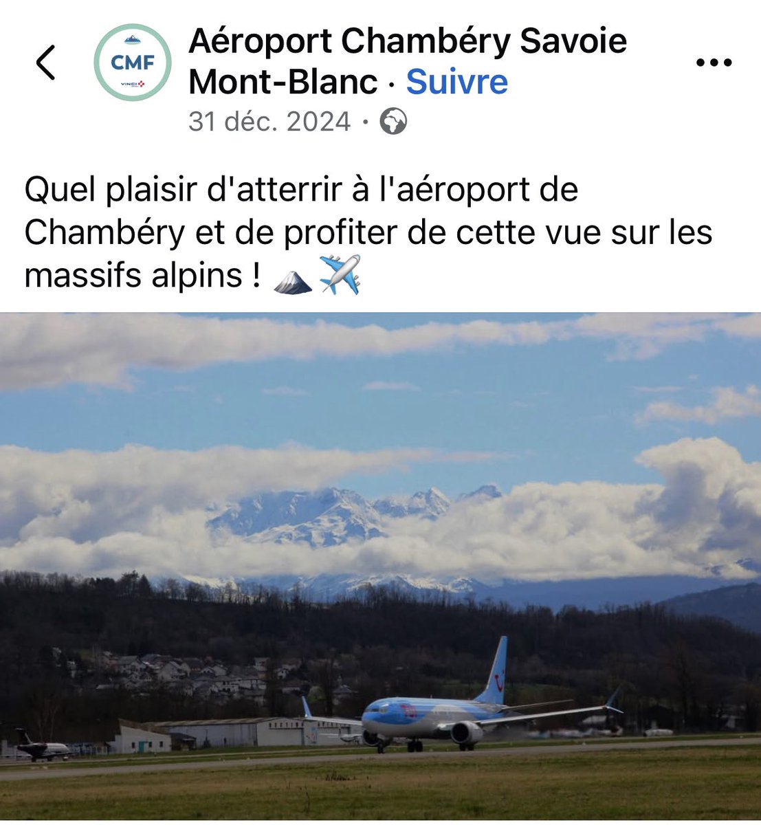 Nous devons décarboner ? Un ✈️ venant d’Angleterre atterrit toute les 5 minutes a chambery, à Annecy les jets et les 🚁 tournent pour déposer leur clients au ski. 
« Dans le même temps » nous sommes en alerte pollution max et le préfet demande de ne pas utiliser les poêles à bois