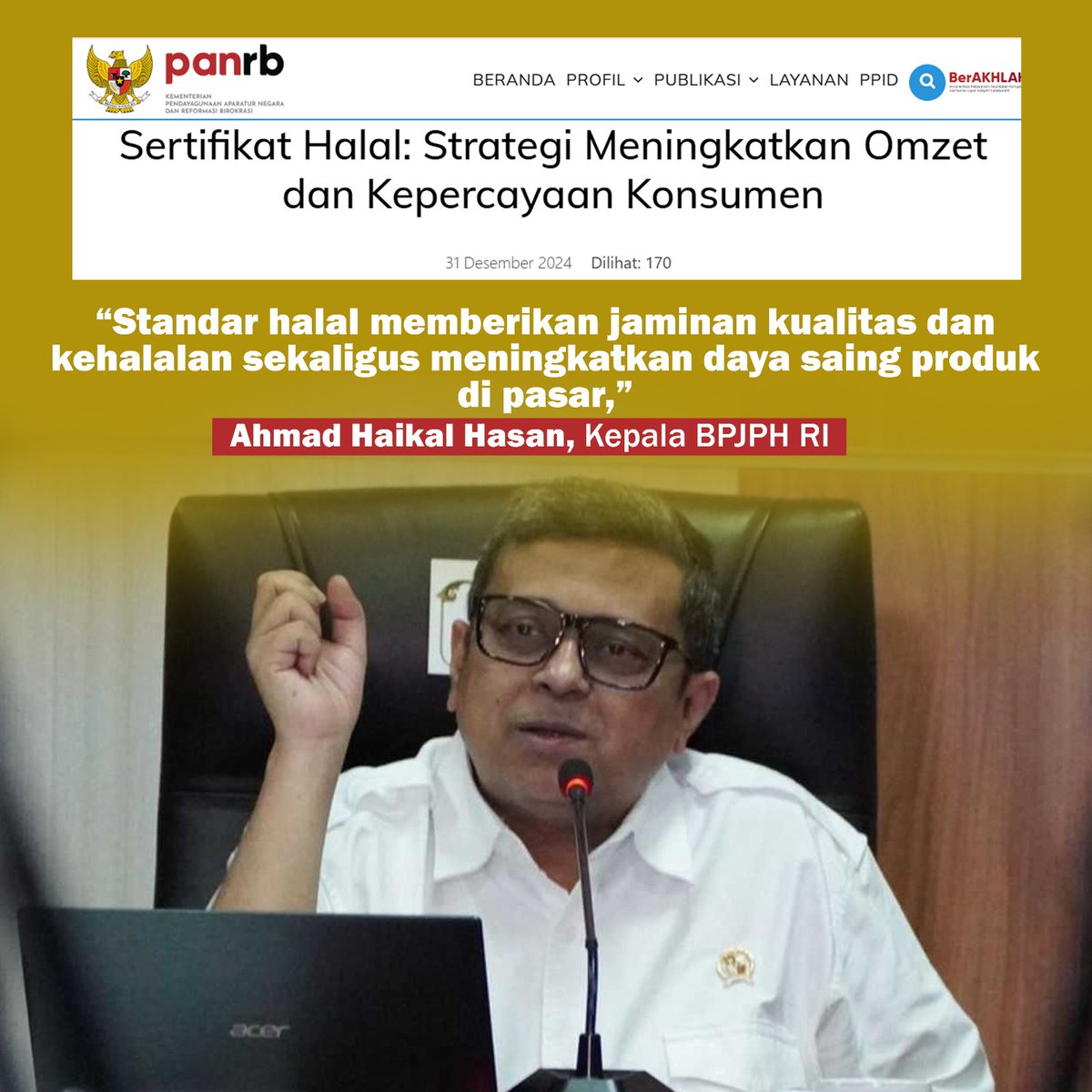 Sholehoddin7's tweet photo. Kata Babe Haikal, sertifikasi halal strategi meningkatkan omzet dan kepercayaan konsumen. @halalindonesia_

#SertifikatHalalNaikinCuan https://t.co/qqNdxjgIUU