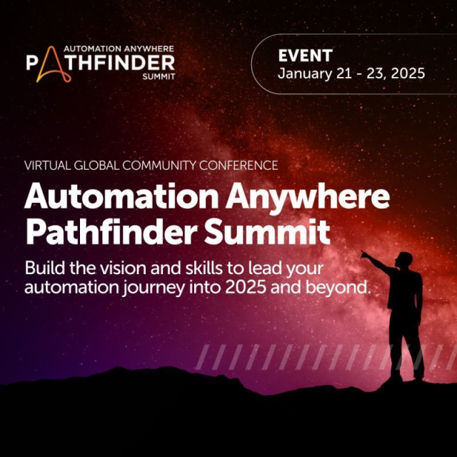 ArjunSMeda's tweet photo. Whether you're new to Agentic Process Automation or a seasoned pro, the Automation Anywhere Pathfinder Summit will provide you with the insights, strategies, and skills to advance your #AI &amp; #automation program in 2025 and beyond. #AAPathfinderSummit https://t.co/ZK6C9gfaD3 https://t.co/Ck8Yp9X35J
