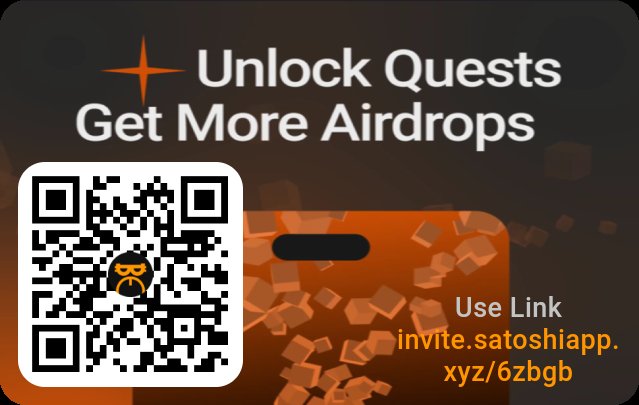 Skyehubconcept's tweet photo. https://t.co/Vl0WIXRoev 
Join me on Satoshi App, trusted by 16M+ users. Earn free tokens from top web3 projects. It's quick and easy to sign up. Let's grow our crypto portfolios together! https://t.co/T4e3HBrXJV