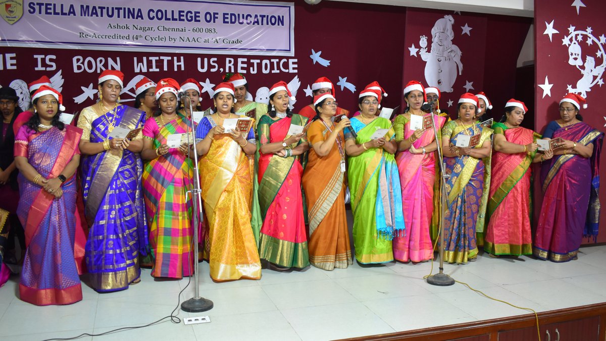smcedn's tweet photo. SMCE celebrated Christmas on 23rd Dec 2024. The Christmas message was delivered by the Chief Guest Rev. Sr. Paul Mary, Asst. Prof. of English.
#stellamatutinacollegeofeducation #stellamatutinacollege #StellaMatutina #smcedn #festival #christmas #christmasday2024
@ncteDelhi https://t.co/GxqDKRexxW