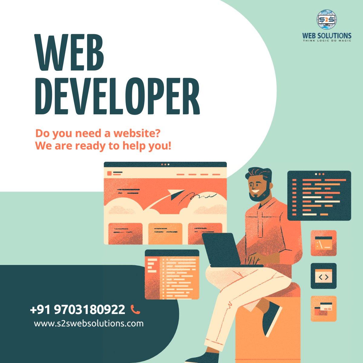 s2swebsolutions's tweet image. &quot;Dream It, Design It, Launch It – Your Website Journey Starts Here! 🚀💡 #s2swebsolutions #s2swebsolutionskarimnagar  #websitedesign #customwebdesign &quot;