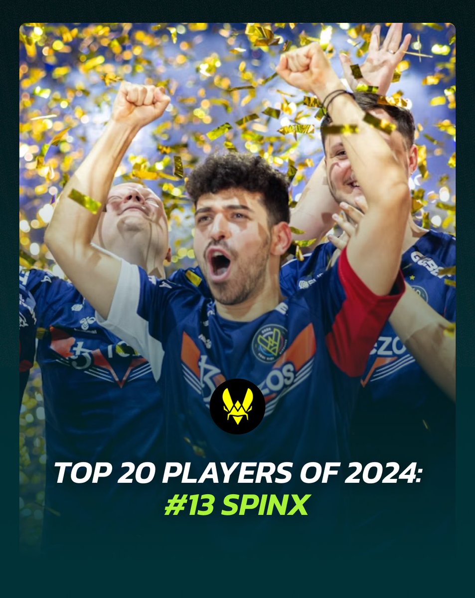 next_lvl_play's tweet photo. 🎉 Spinx is #13 on HLTV's Top 20 Players of 2024! 🎉

Lotan "⁠Spinx⁠" Giladi continues to dominate, making his third consecutive appearance on the list. 

This year, he earns the #13 spot, thanks to his remarkable consistency and standout performances with Team Vitality. 🔥

#CSGO #Esports #Spinx #HLTVTop20 #VitalityCSGO #GamingLegends