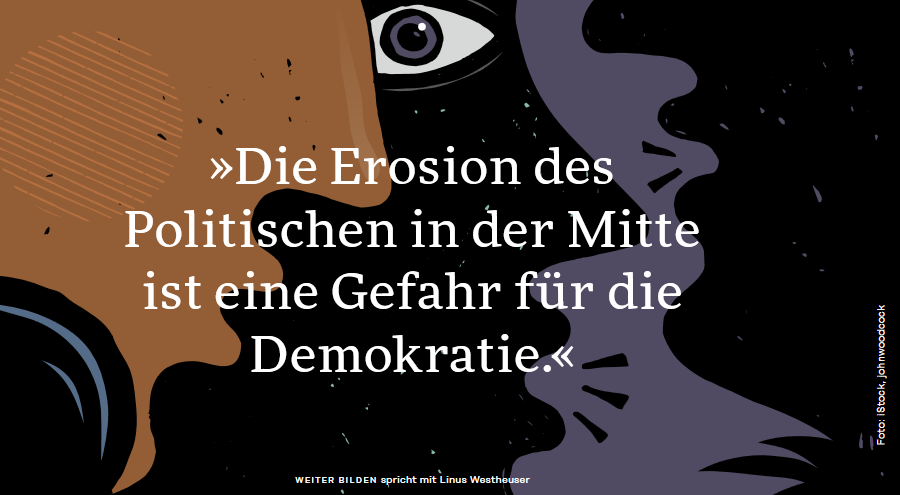 [#Erwachsenenbildung] Rolle der Mitte, politische (Selbst-)Exklusion und warum Streit für eine #Demokratie wichtig ist:  Gespräch mit dem Soziologen Linus Westheuser in #weiter_bilden 2/24 👉 u.wbv.de/wbdie2403w5so

@die_bonn <a href="/ebportal/">erwachsenenbildung</a> <a href="/dgb_news/">DGB - Deutscher Gewerkschaftsbund</a> #politischeBildung @LWestheuser