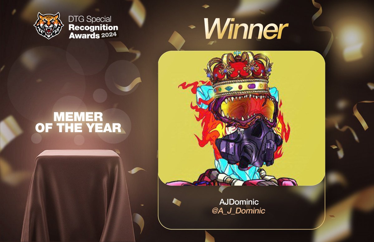C W E (@cwembassy) on Twitter photo Congratulations to <a href="/A_J_Dominic/">AJDominic (🐱,🐐)</a> the Memer of the Year 2024!
This award celebrates your incredible creativity and talent in crafting memes that resonate with so many.
Your ability to bring humor and insight to the digital space is truly remarkable. Keep spreading joy and Congratulations to <a href="/A_J_Dominic/">AJDominic (🐱,🐐)</a> the Memer of the Year 2024!
This award celebrates your incredible creativity and talent in crafting memes that resonate with so many.
Your ability to bring humor and insight to the digital space is truly remarkable. Keep spreading joy and