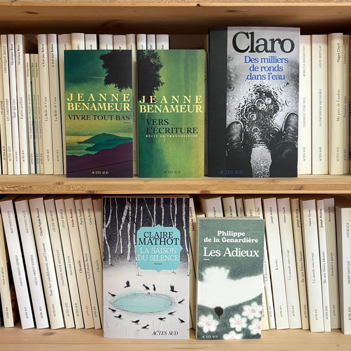 ❄ RENTRÉE D'HIVER 2025 ❄

En librairie aujourd'hui, les nouveaux livres de Jeanne Benameur, Claro, Philippe de la Genardière et le premier roman de Claire Mathot !

👉 Plus d'informations : rentree.actes-sud.fr/rentree-dhiver…