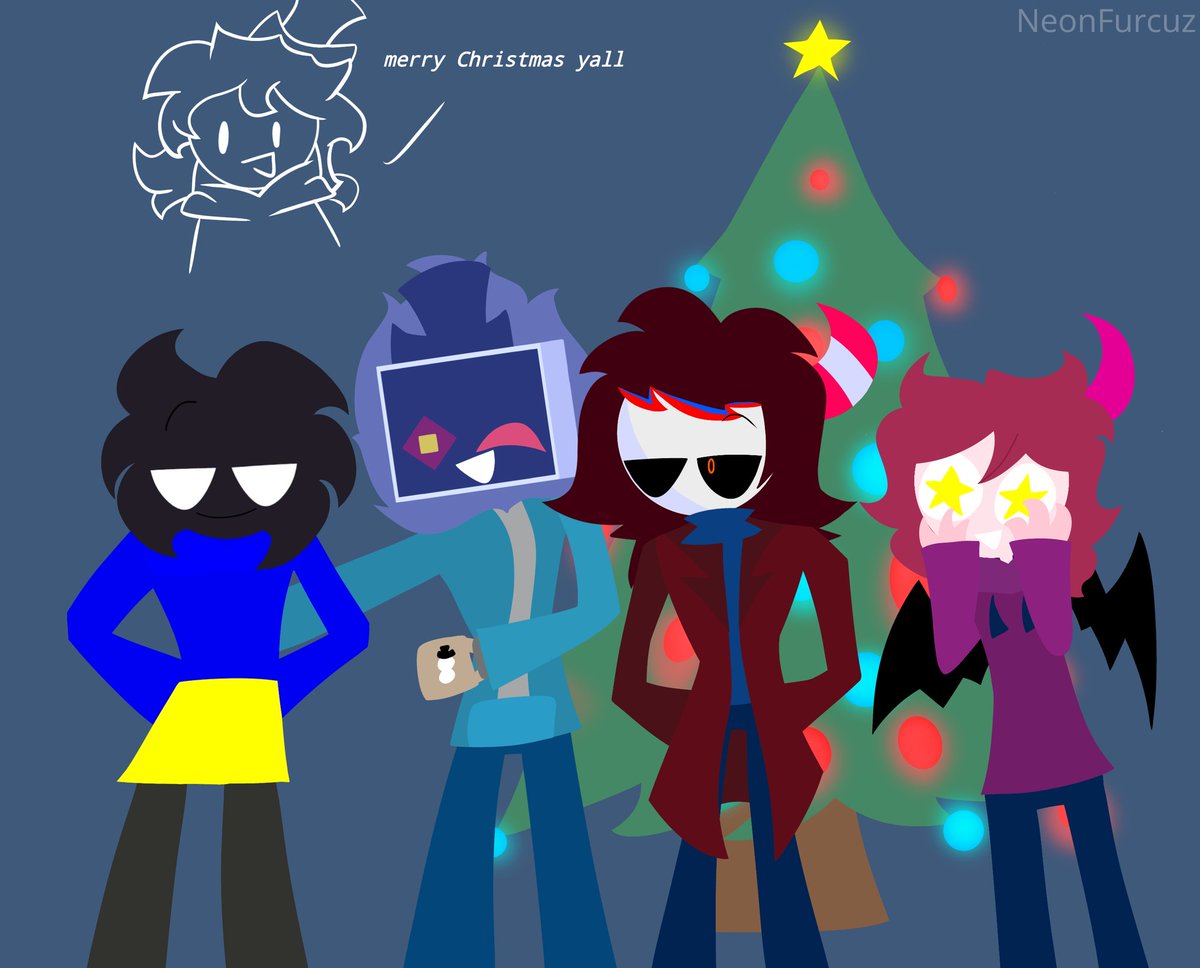 TheRandomshape2's tweet image. I know this year just got started but thee are my very last art for 2024