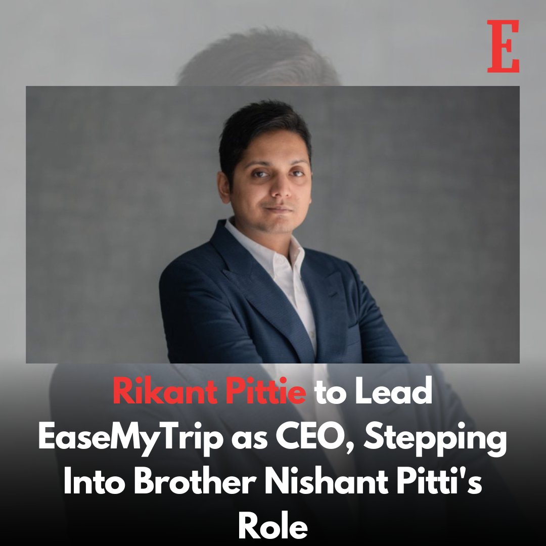 EntrepreneurAPJ's tweet image. Rikant Pittie to Lead EaseMyTrip as CEO, Stepping Into Brother Nishant Pitti's Role

Read full story:- entrepreneur.com/en-in/news-and…

#RikantPittie #EaseMyTrip #NewCEO #LeadershipChange #TravelTech #Innovation #CustomerExperience #StrategicGrowth #TravelIndustry #TechLeadership
