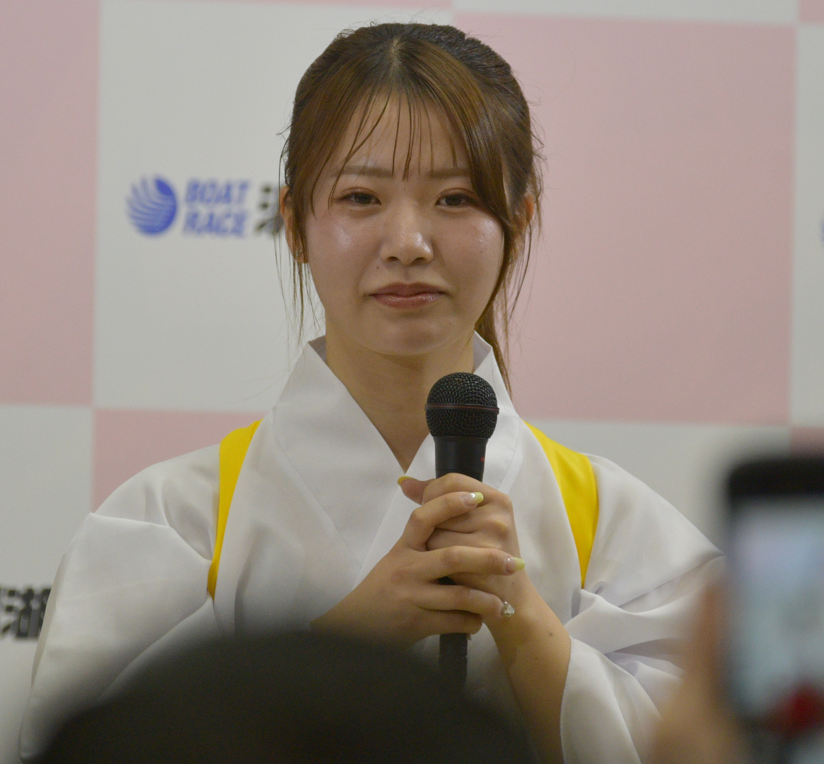 た*お様 川井萌 直筆カメラサインプレート 川井萌 清水愛海 ボートレーサー ボートレース BOATRACE サイン