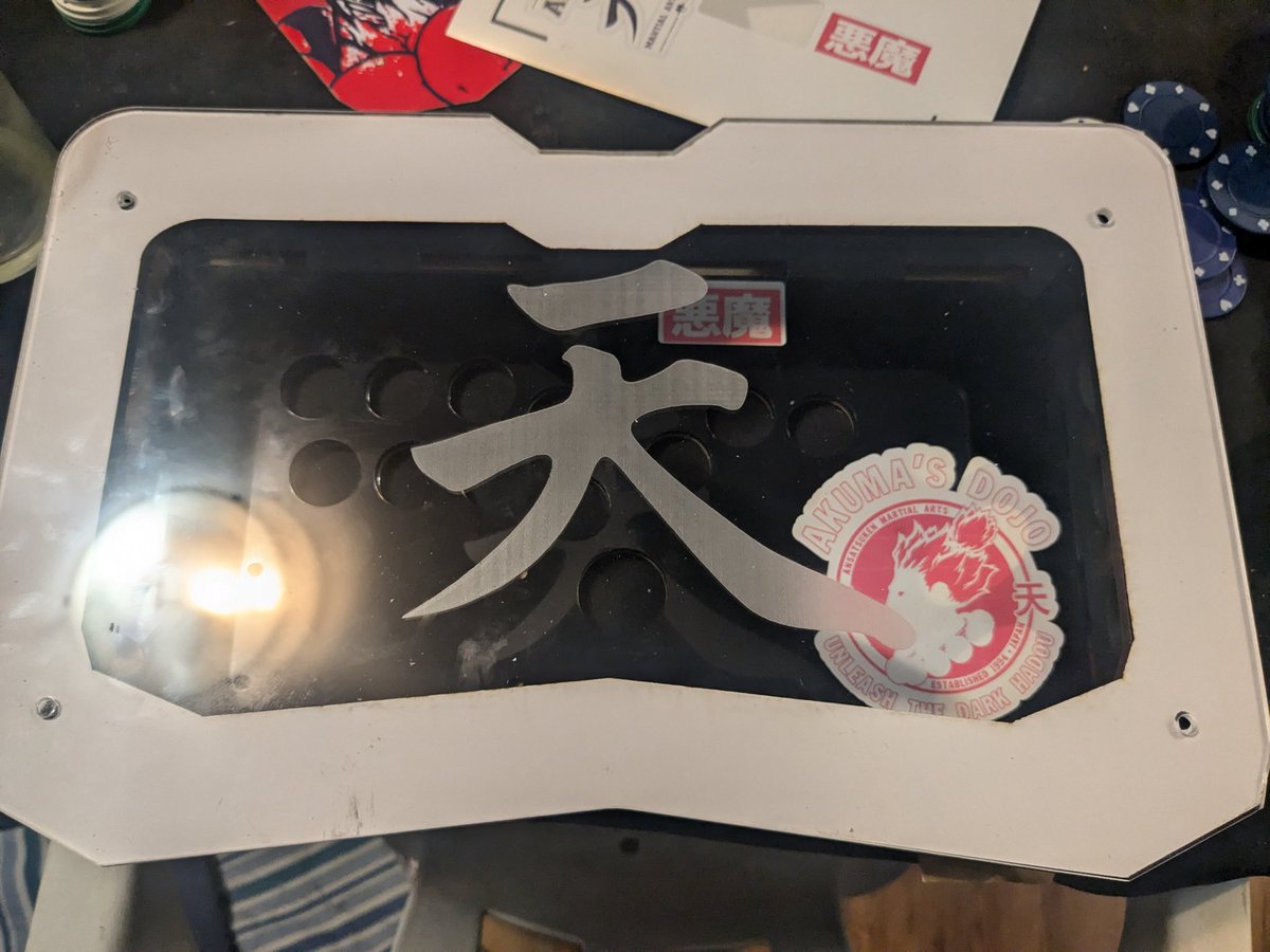 DEEP_SEA_CM's tweet image. A akuma hitbox case I just built, if anyone is interested in it message me!!
