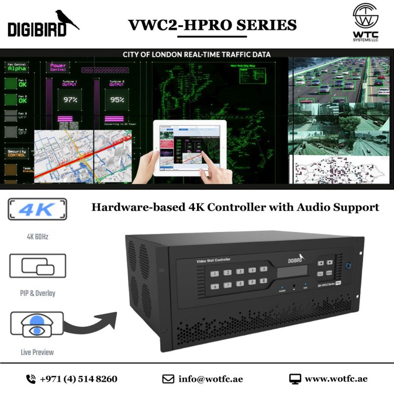 WTC_SYSTEMS_LLC's tweet image. Digibird VWC2-HP Series

Digibird HP series Video wall controller

Call Us: +97145148260
Mailid: info@wotfc.ae
wotfc.ae

#WTC #WTCSystems #WTCDistribution #Digibird #VideoWallController #TPSeries #LED #SendingCard #AudioVideo #PIP #Multiviewer #ipadControl #LEDWall