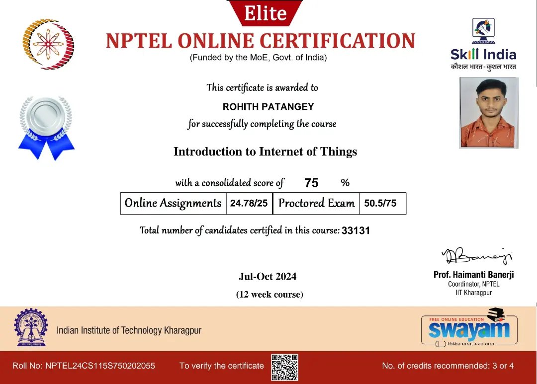 giet_hyd's tweet photo. ECE Students of @giet_hyd have secured NPTEL SWAYAM CERTIFICATION  with Elite medals in "Introduction to Internet of Things" during jul-oct 2024 

#giet_hyd #autonomous #TopEngineeringCollege #Hyderabad #engineeringcollege #BTech #ECE #nptel #internetofthings #certification https://t.co/CqaLwEF8ik