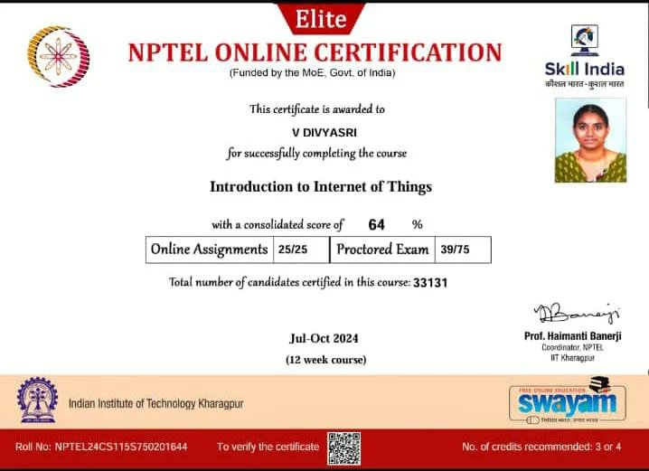 giet_hyd's tweet photo. ECE Students of @giet_hyd have secured NPTEL SWAYAM CERTIFICATION  with Elite medals in "Introduction to Internet of Things" during jul-oct 2024 

#giet_hyd #autonomous #TopEngineeringCollege #Hyderabad #engineeringcollege #BTech #ECE #nptel #internetofthings #certification https://t.co/CqaLwEF8ik
