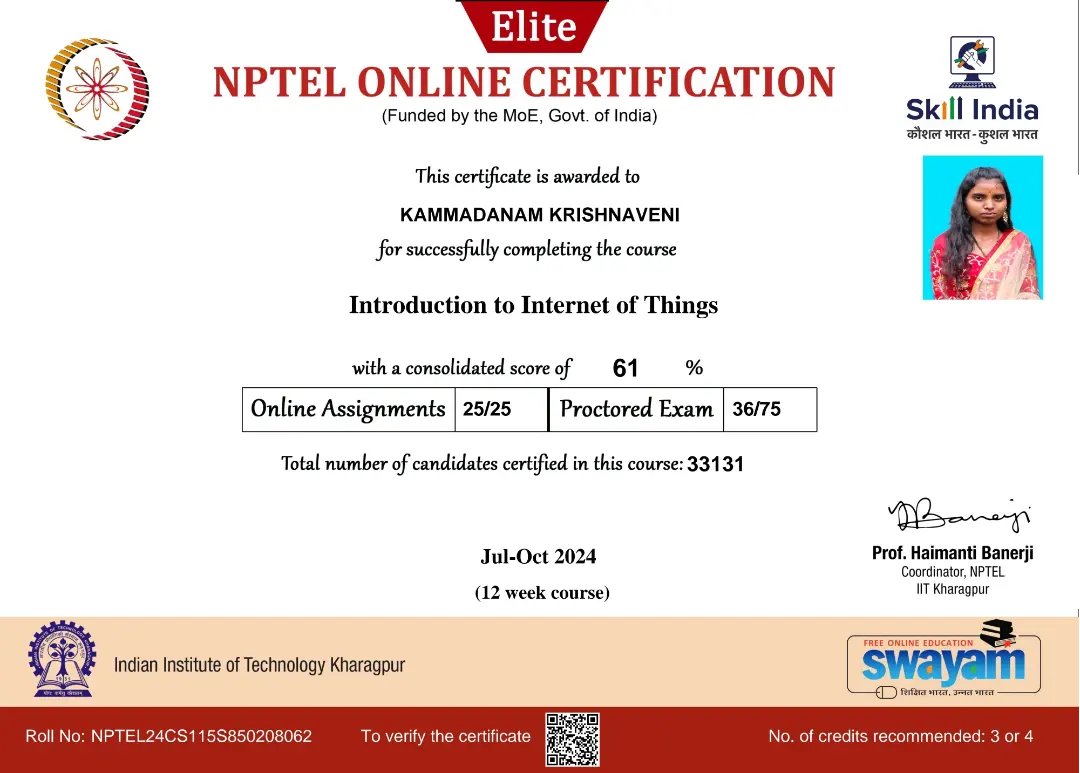 giet_hyd's tweet photo. ECE Students of @giet_hyd have secured NPTEL SWAYAM CERTIFICATION  with Elite medals in "Introduction to Internet of Things" during jul-oct 2024 

#giet_hyd #autonomous #TopEngineeringCollege #Hyderabad #engineeringcollege #BTech #ECE #nptel #internetofthings #certification https://t.co/CqaLwEF8ik